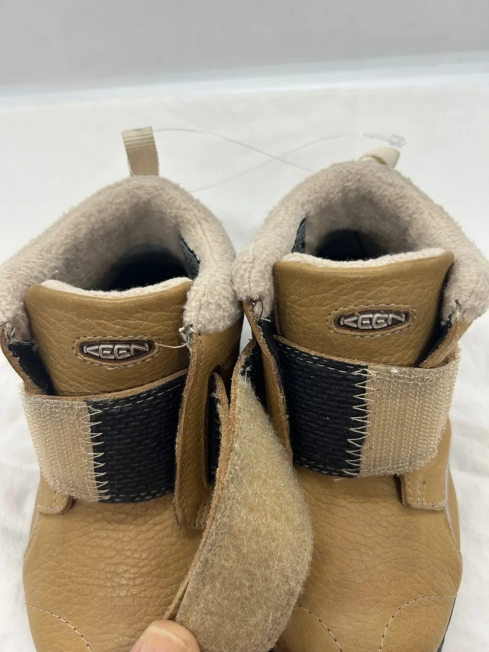 Keen Toddler Boy Sz 5 Beige Touch-Fasten Insulated Fleece Waterproof Ankle Boots